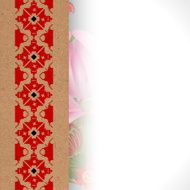 Floral background with the Ukrainian national ornament eps10