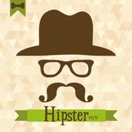 Hipster greeting card N3
