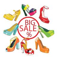 Colorful fashion women&#039;s High heel shoes Sale template