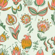 Seamless texture with flowers N97