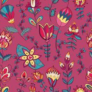 Seamless texture with flowers N98