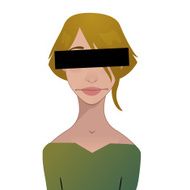 censured girl vector N2