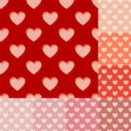 seamless heart fabric pattern