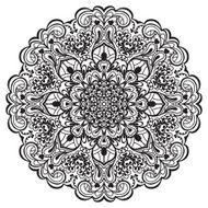 Flower Mandala Abstract element for design N7