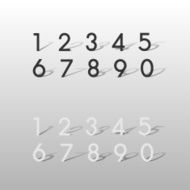 number sets with shadow