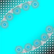 background with silver and blue precious stones