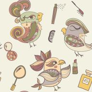 makeup cosmetics and fashion beautiful bird N2