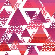 Retro pattern of geometric shapes N46