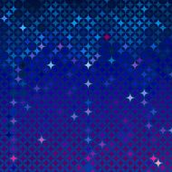 Abstract mosaic in royal blue N2