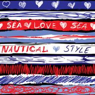 Grunge striped pattern N2
