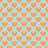 Pattern with shapes similar to hot air balloons