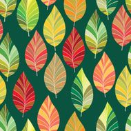 Seamless The leaves and branches