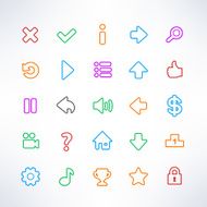 Simple game icons