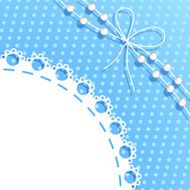 Frame with bow and beads