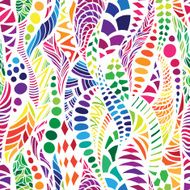 Mosaic vector seamless pattern N34