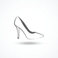 Woman&#039;s shoe icon
