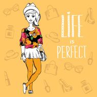 Hipster girl N22