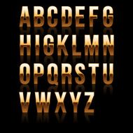 Gold Font Set 1 File contains graphic style