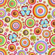 Fashionable modern seamless wallpaper textile with collection of various flowers N8