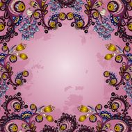 Vector floral decorative background N15