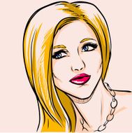 fashionable girl N16