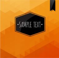 Labels geometric background made of triangles N19