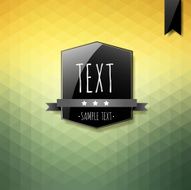 Labels geometric background made of triangles N23