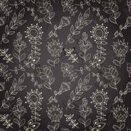 Seamless dark texture with flower N4