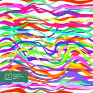 Abstract Seamless Colorful Striped Background