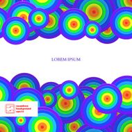 Abstract Seamless Circles Pattern Vector N17