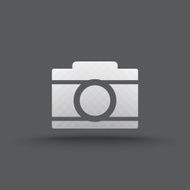 Vector of transparent camera icon N2