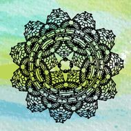 Elegant lacy doily Crochet mandala N6