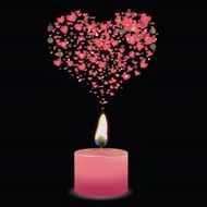 pink candle