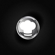 Chef cap icon Cooking hat N2