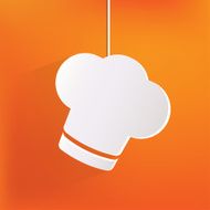 Chef cap icon Cooking hat N3