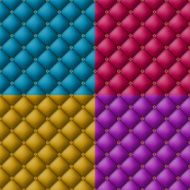 Button-tufted leather background