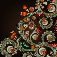 Vector abstract floral decorative background N40
