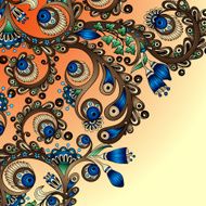 Vector abstract floral decorative background N41