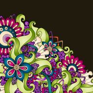Vector abstract floral decorative background N42
