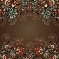 Vector abstract floral decorative background N43