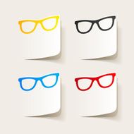 realistic design element glasses N30
