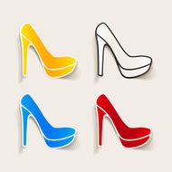 realistic design element shoe N31