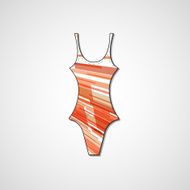 female swimsuit isolated on white background N89