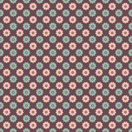 Elegant romantic vector seamless pattern (tiling) Retro pink N4