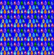 blue background with precious stones