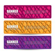 Set of colorful vector banners