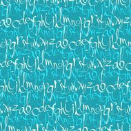 Seamless pattern with hand drawn letters N10