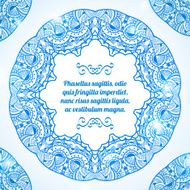 Vector greeting ornate background