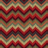 Style Seamless Knitted Pattern
