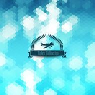 Vector hipster background Retro badge design